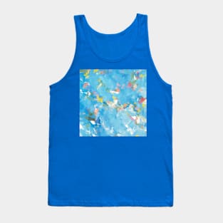 Fish in the pond Abstract Painting Tank Top